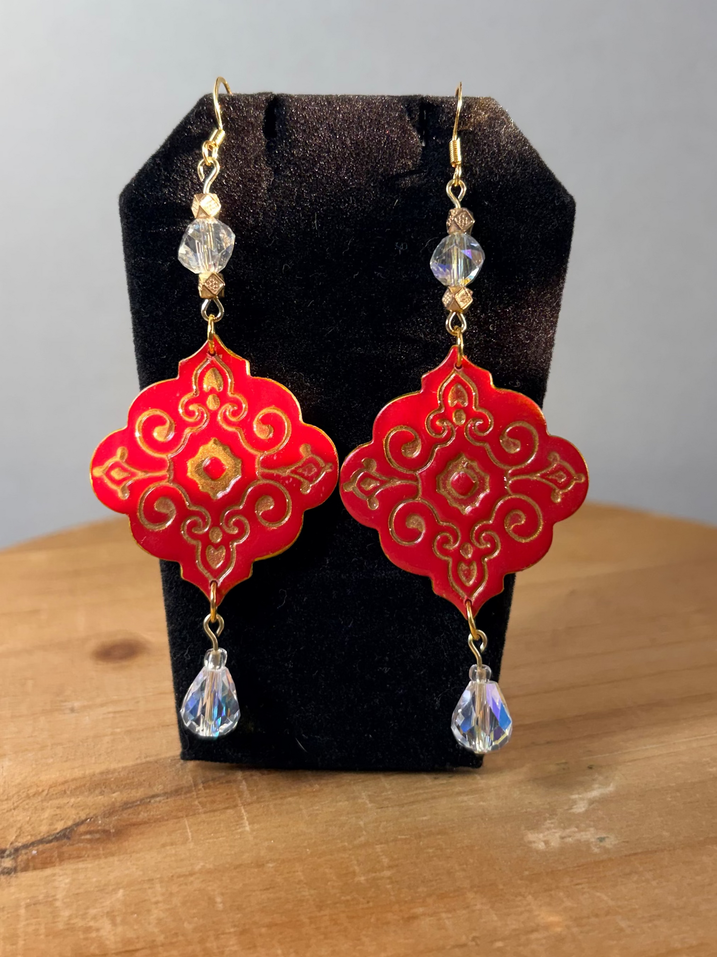 Ornament Glow polymer clay earrings