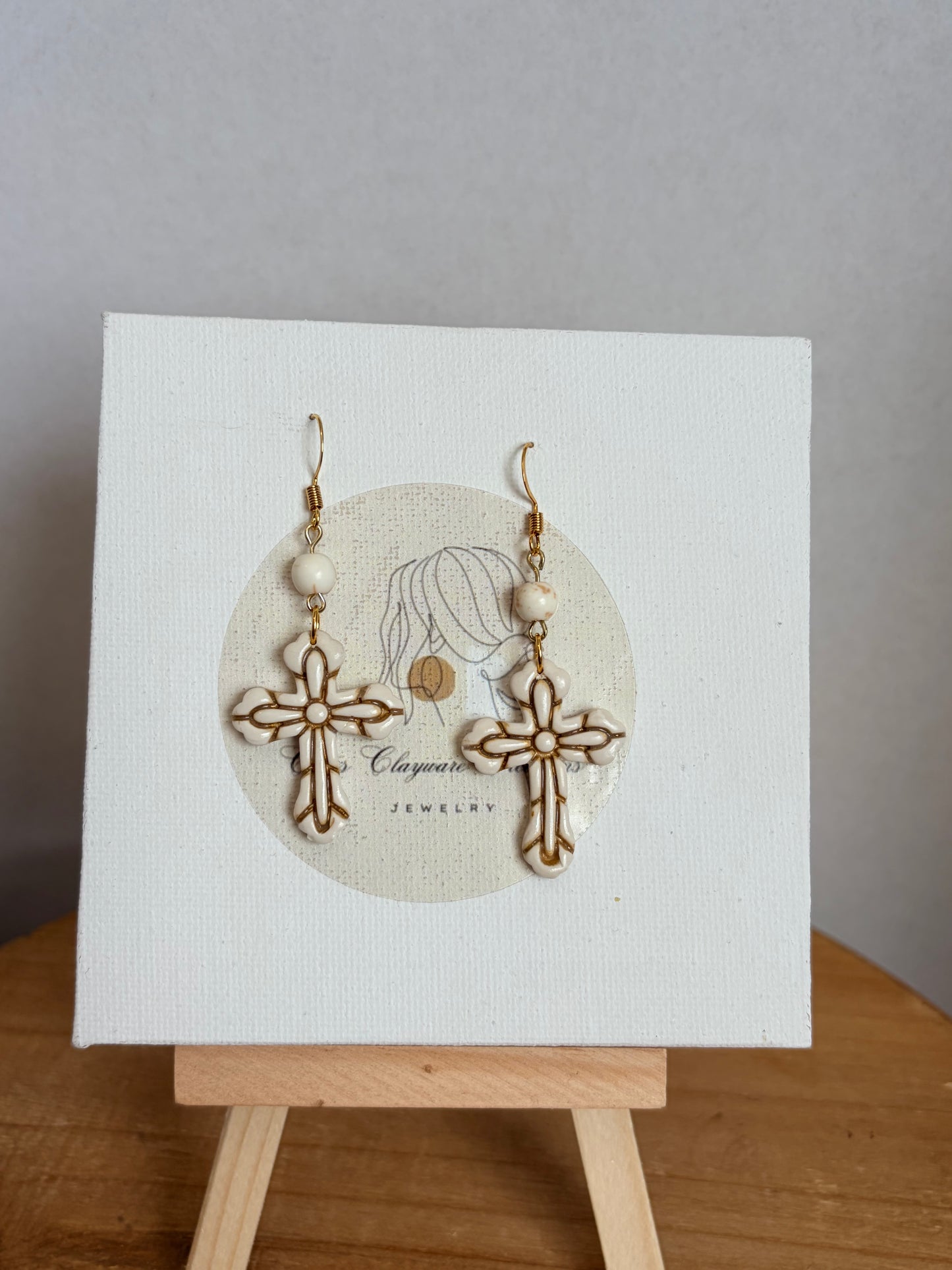 Cross earrings