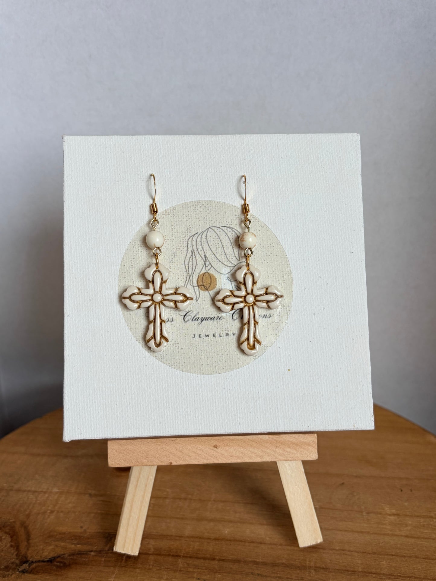 Cross earrings
