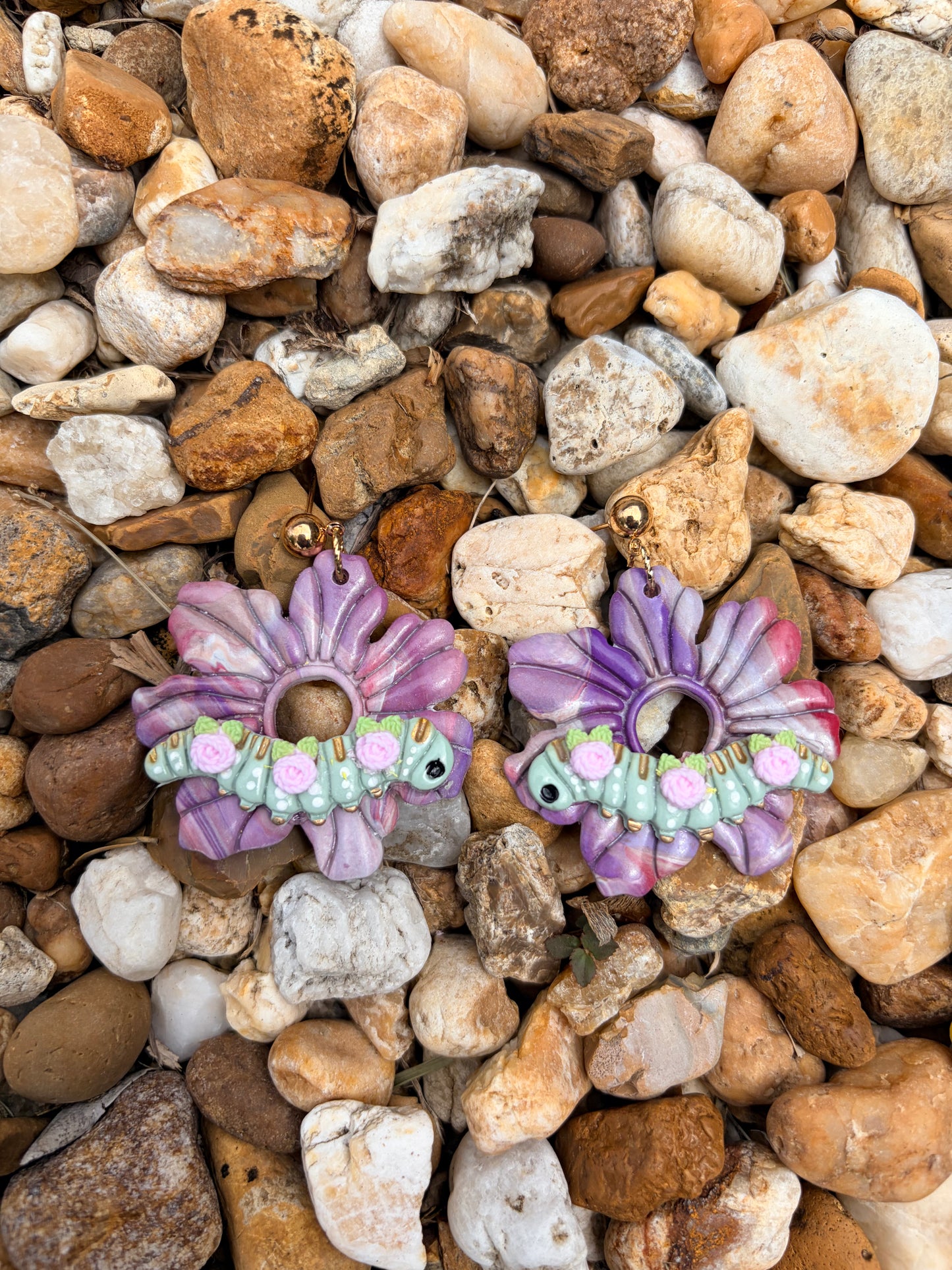 Bug blossoms earrings