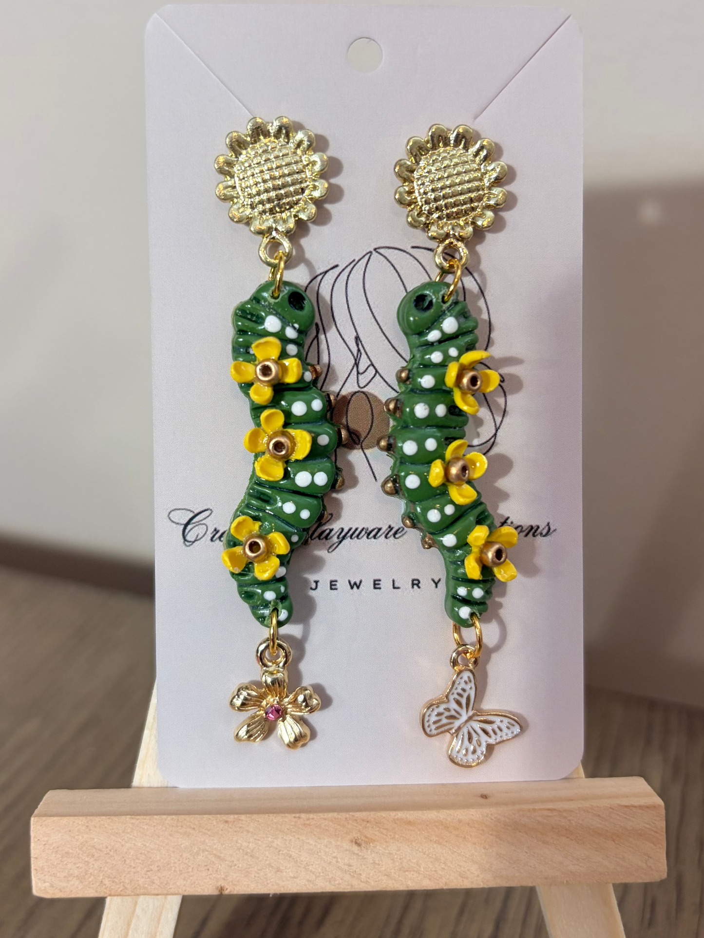 Caterpillar earrings