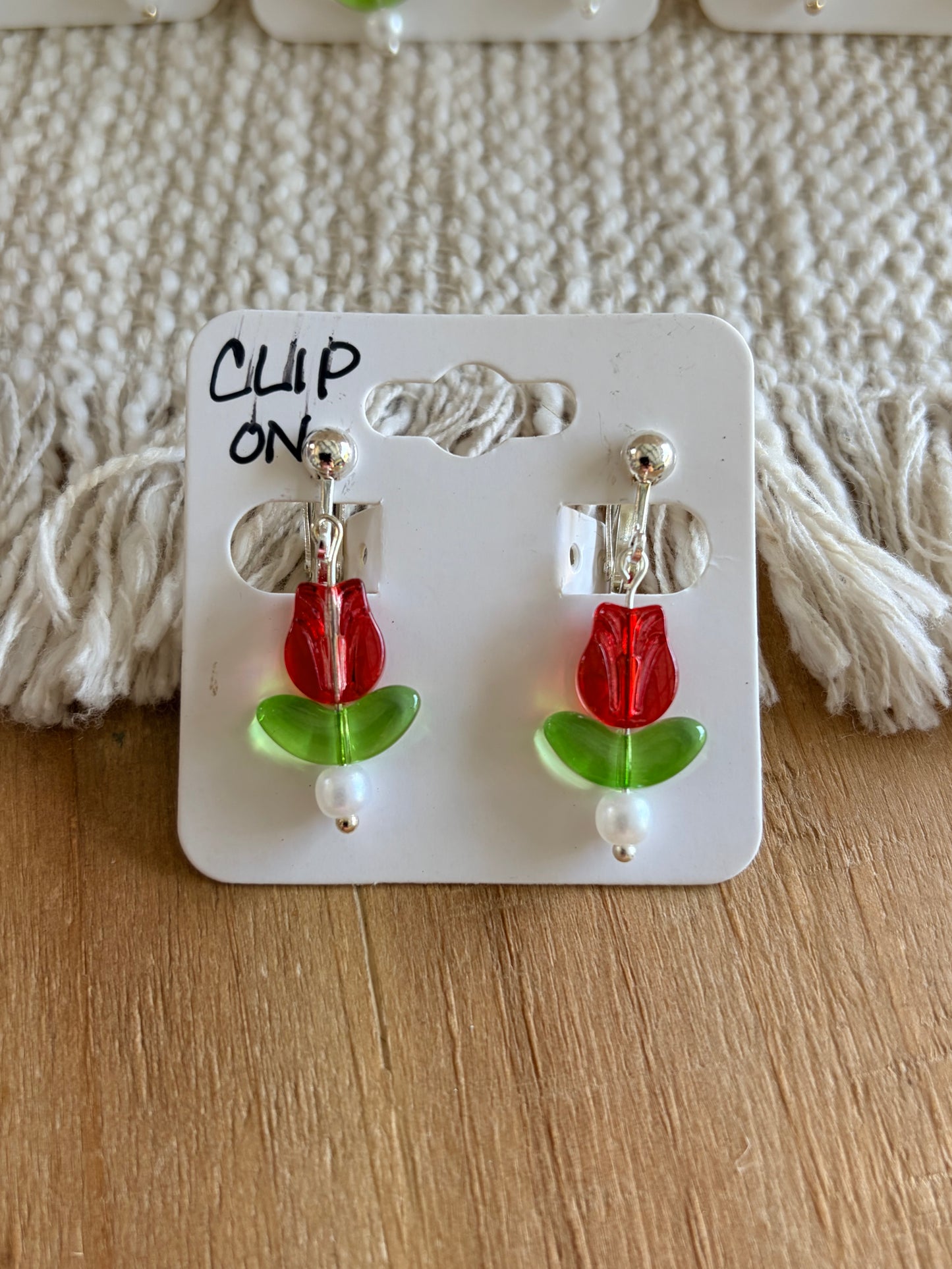 Clip on earrings