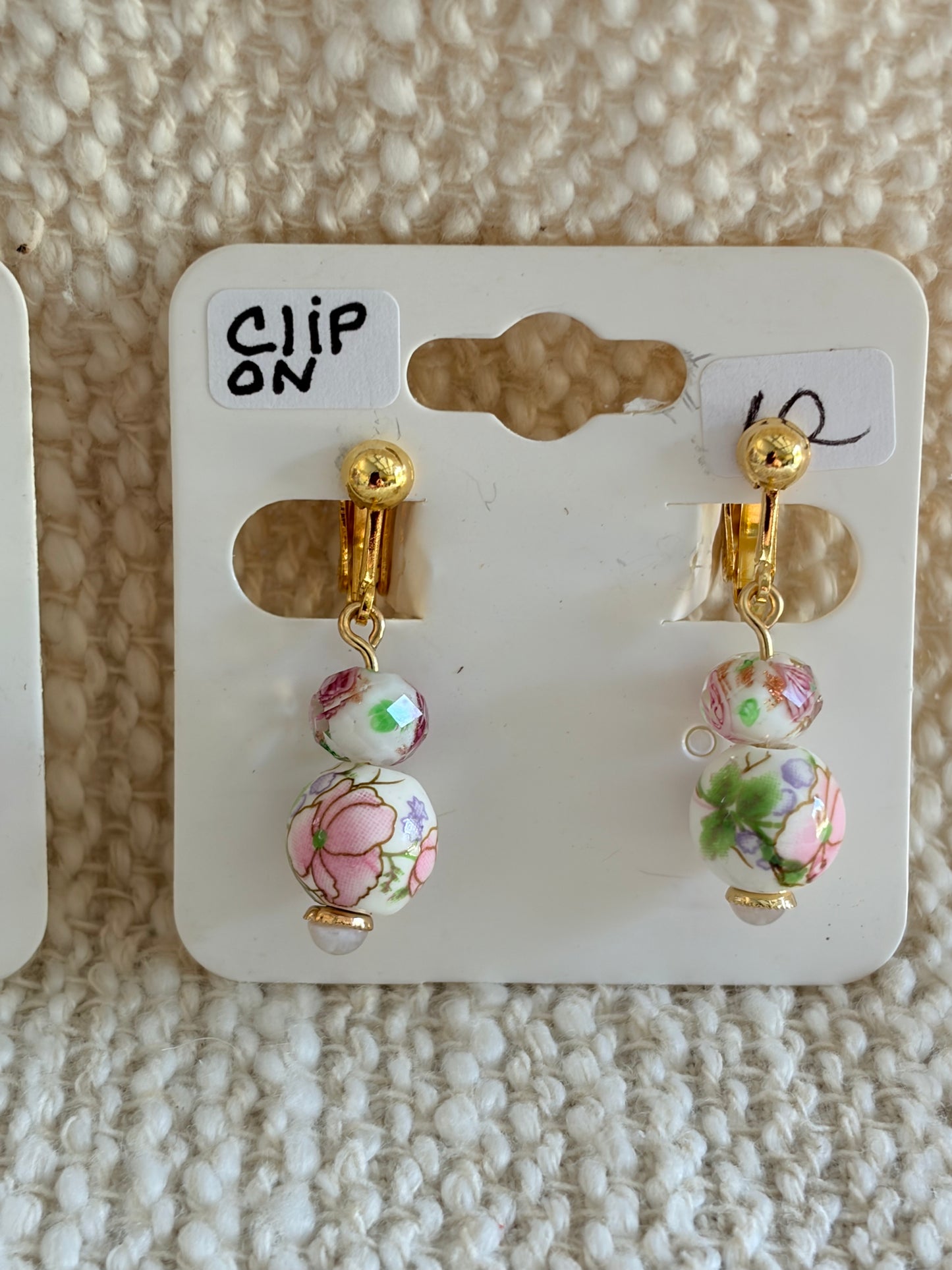 Clip on earrings