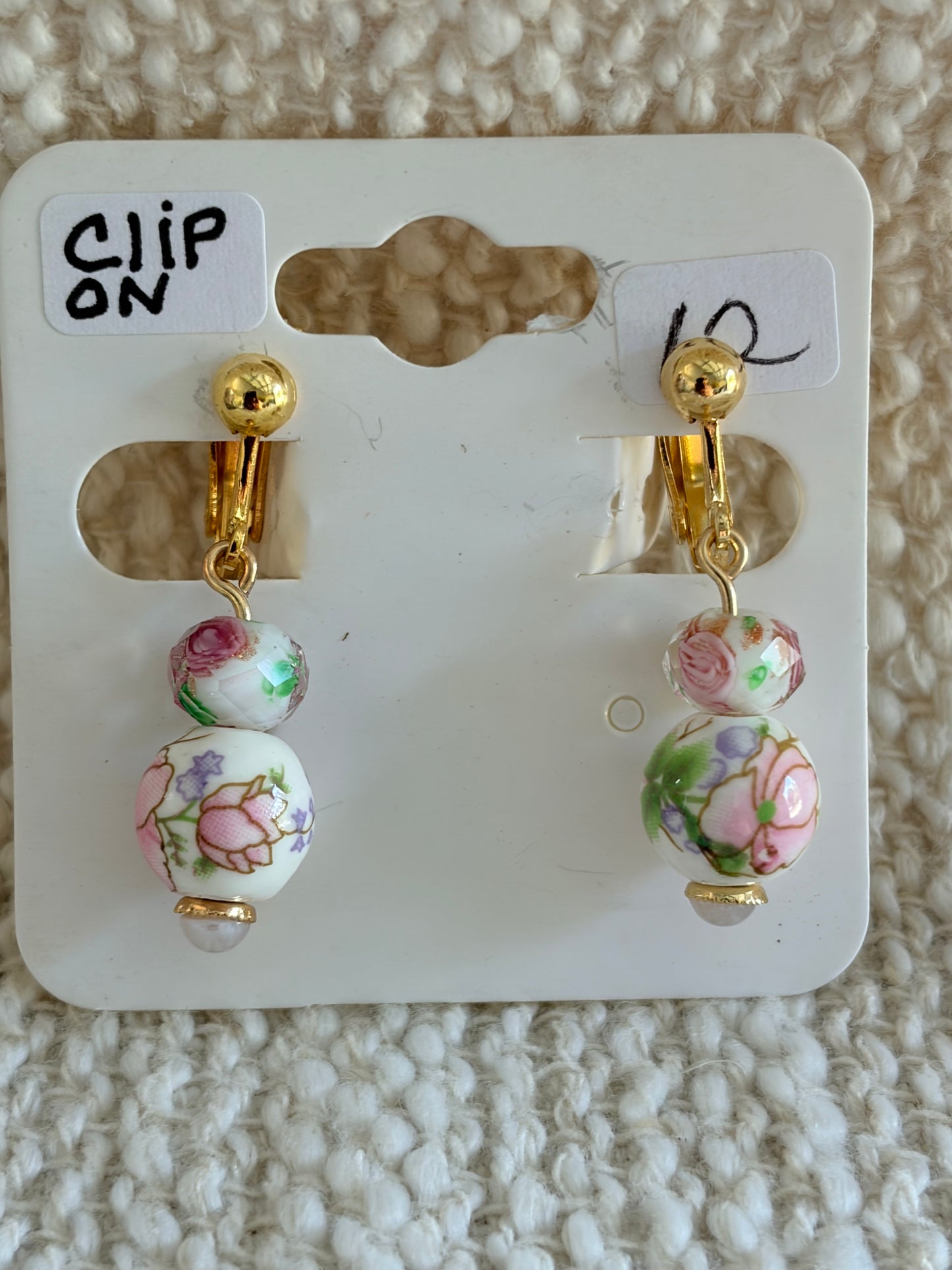 Clip on earrings