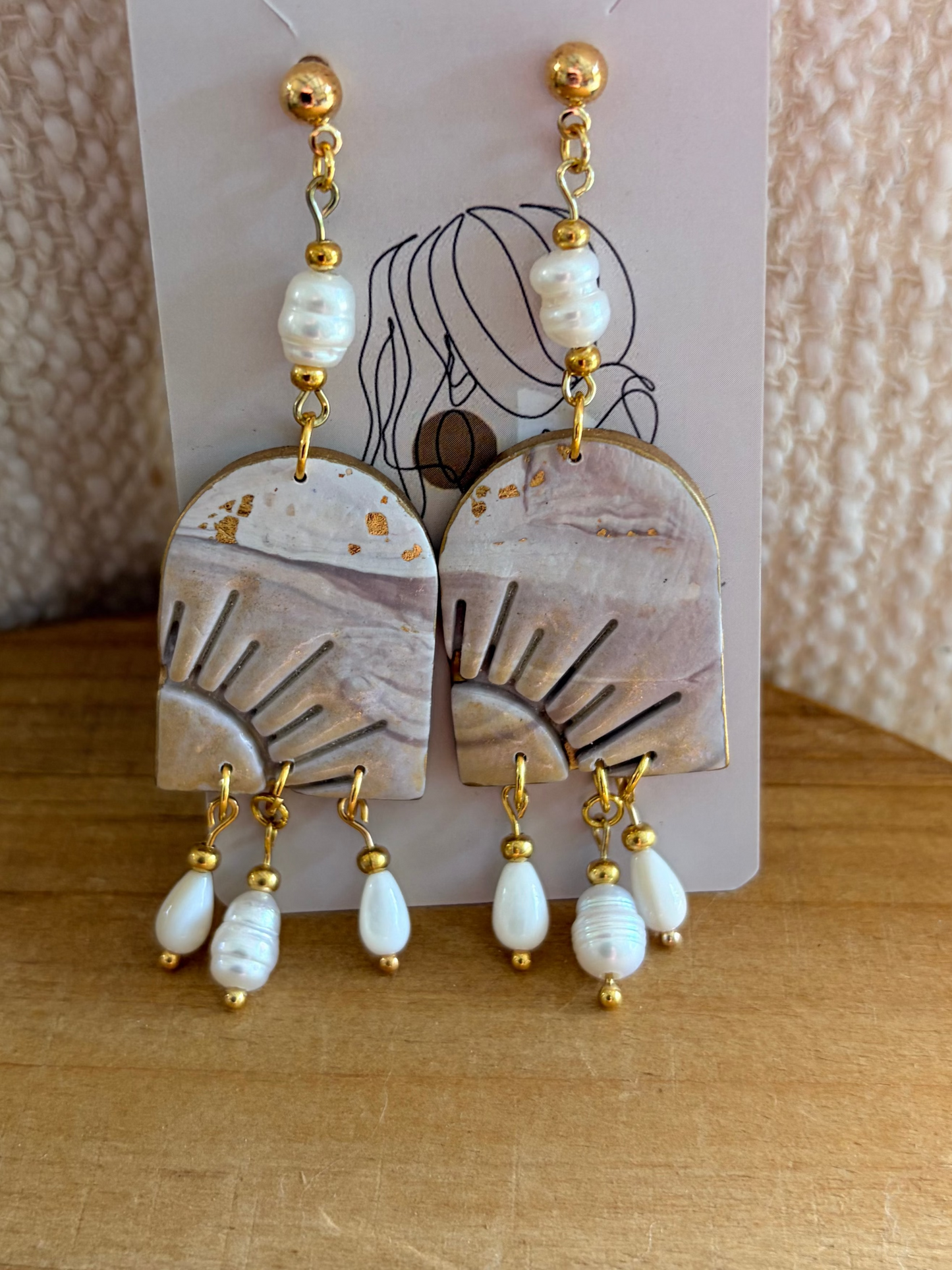 Sunset skies earrings