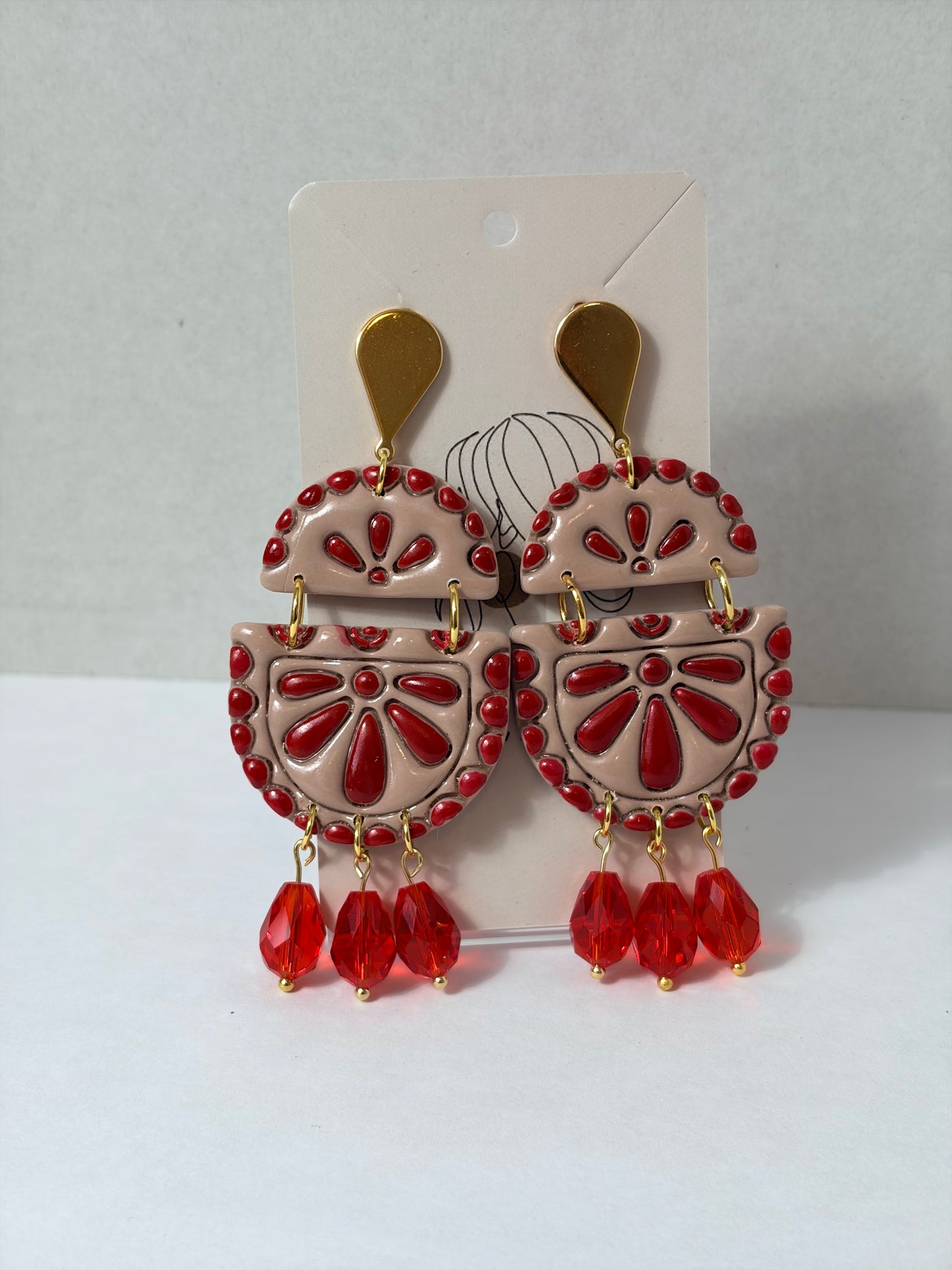 Ruby earrings