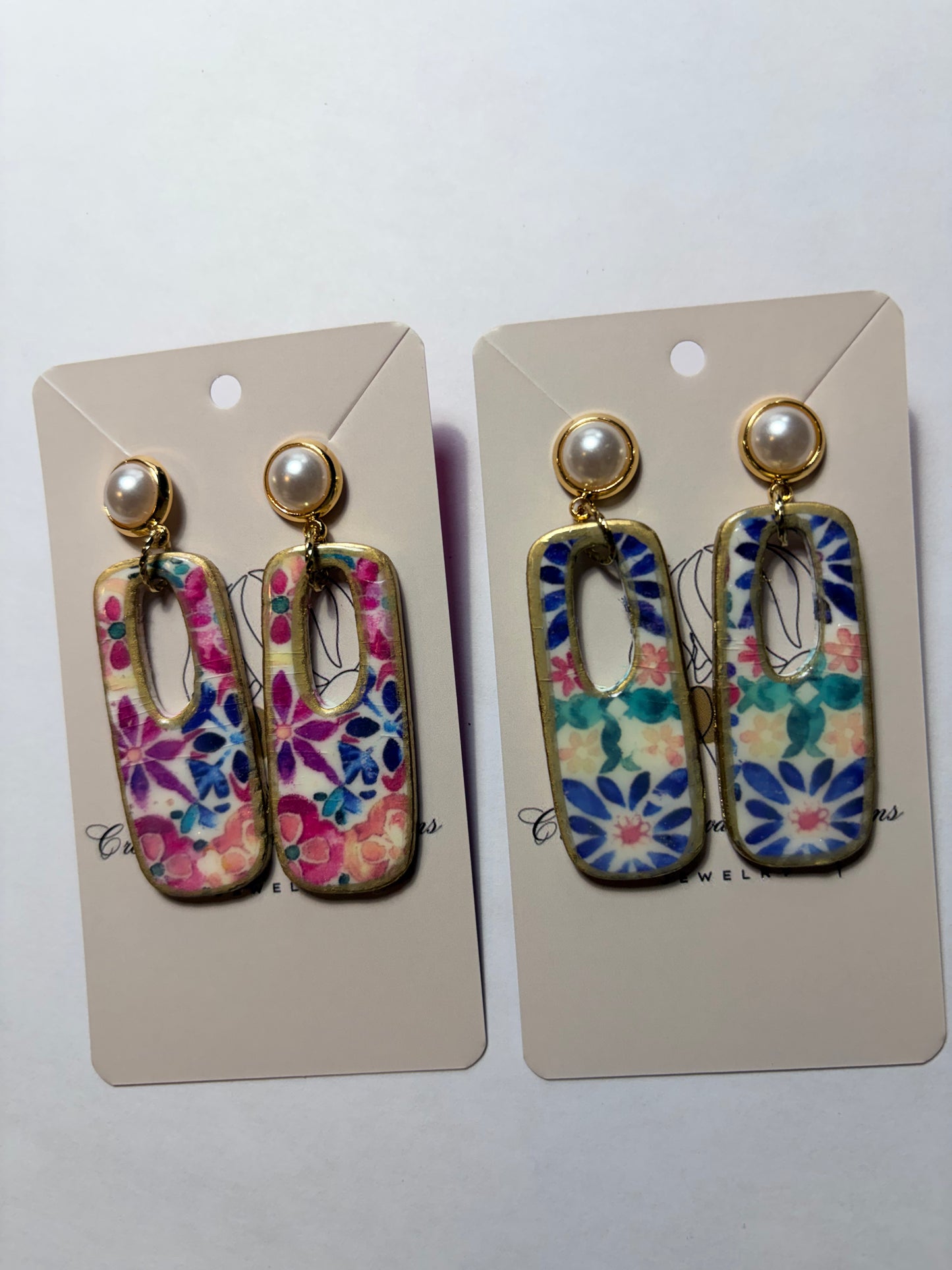 Fiesta oblong earrings